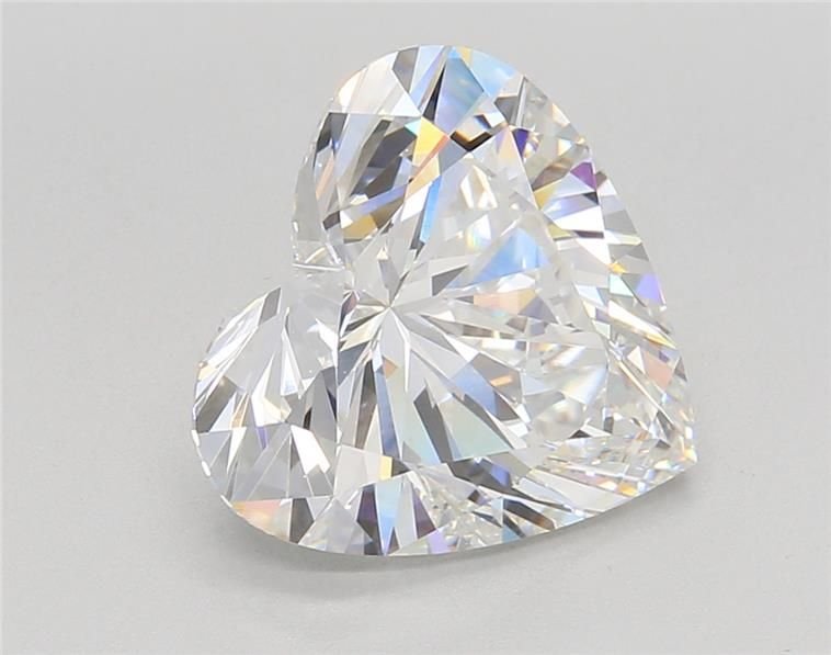 4.51ct F VVS2 Rare Carat Ideal Cut Heart Lab Grown Diamond