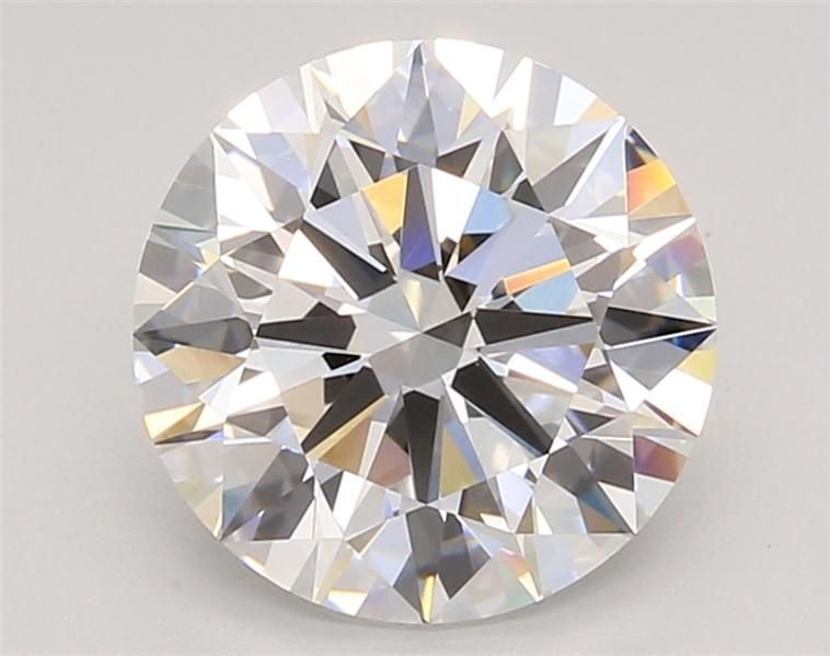3.06ct E VVS2 Rare Carat Ideal Cut Round Lab Grown Diamond