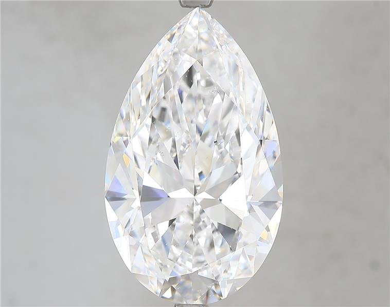 8.02ct D SI1 Rare Carat Ideal Cut Pear Diamond