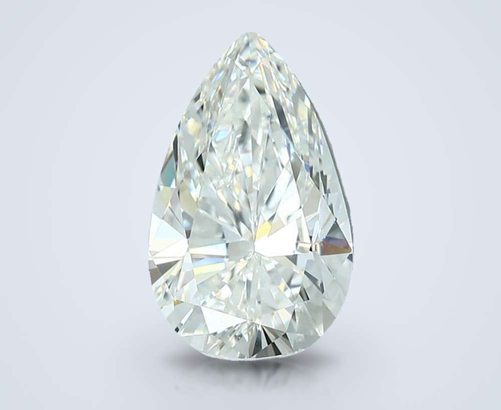 4.09 Carat Pear Natural Diamond