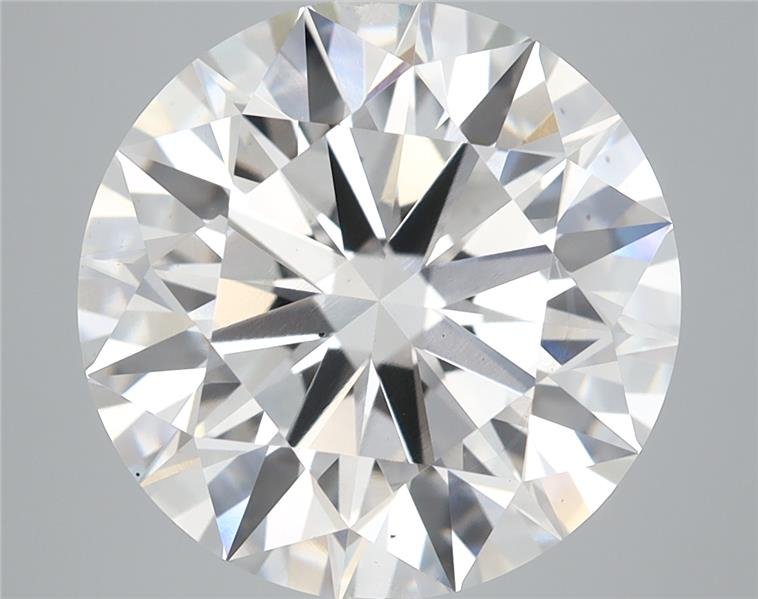 8.14ct F VS2 Rare Carat Ideal Cut Round Lab Grown Diamond