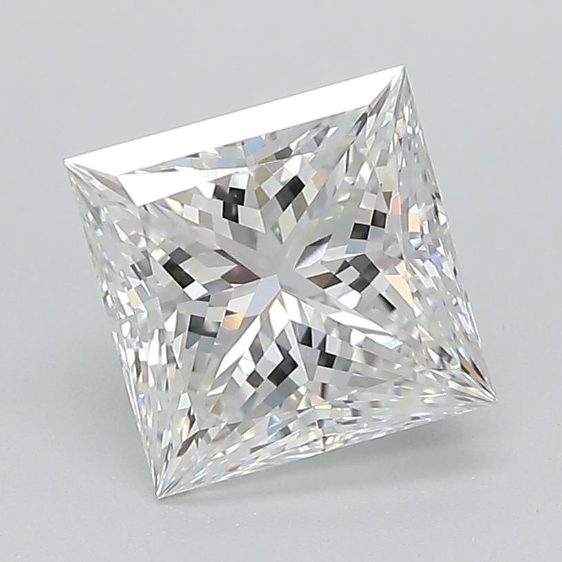 2.16ct D VVS2 Rare Carat Ideal Cut Princess Lab Grown Diamond