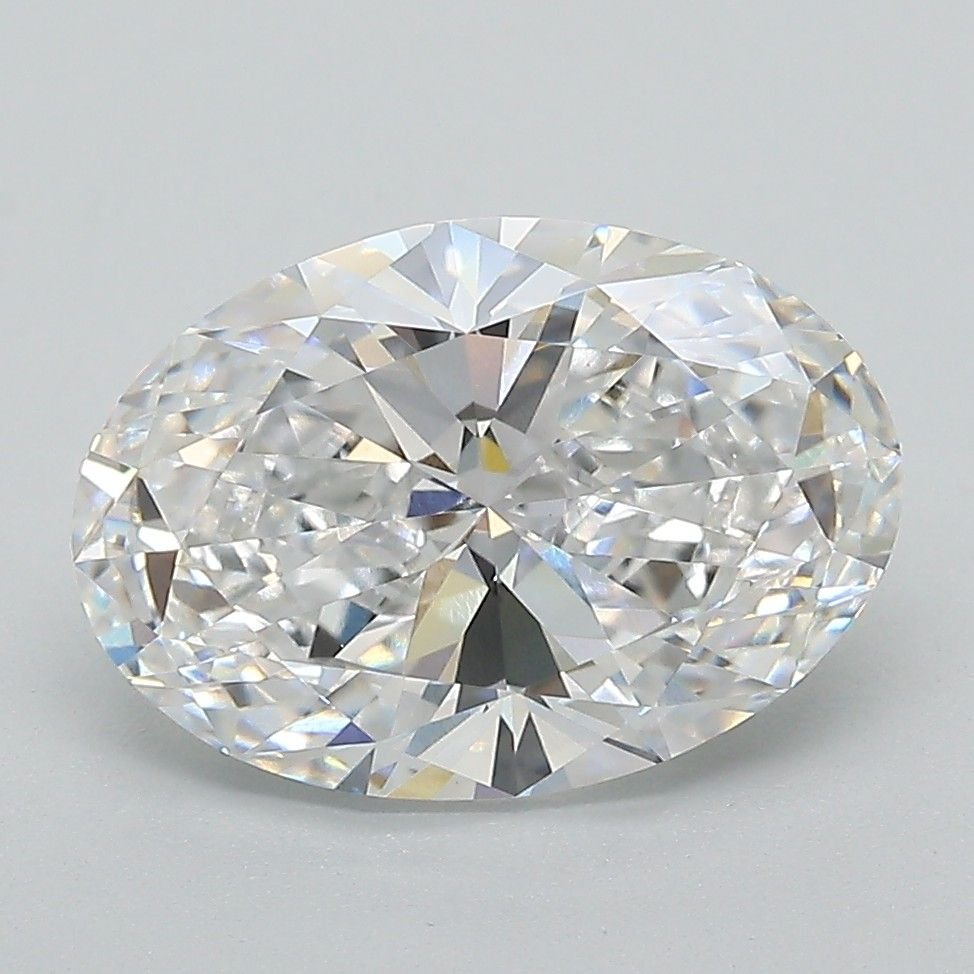 3.03ct D VS1 Rare Carat Ideal Cut Oval Lab Grown Diamond