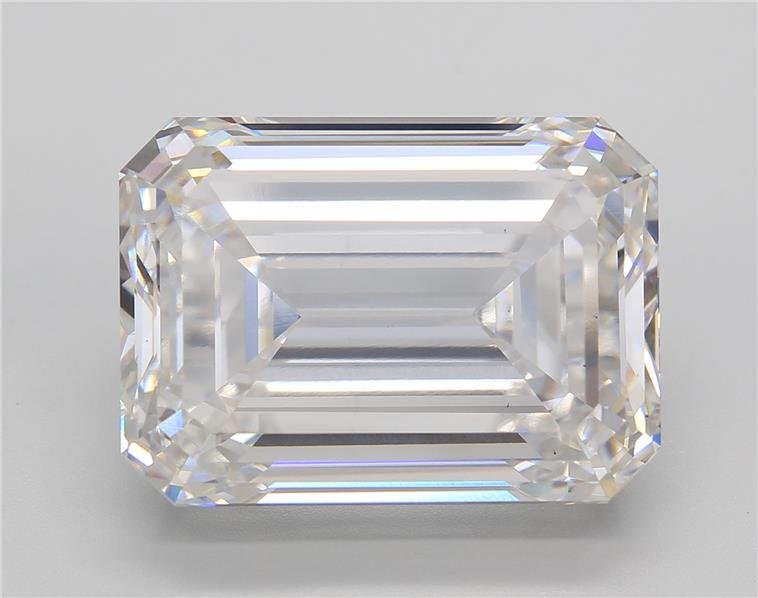 21.00ct F VS1 Excellent Cut Emerald Lab Grown Diamond