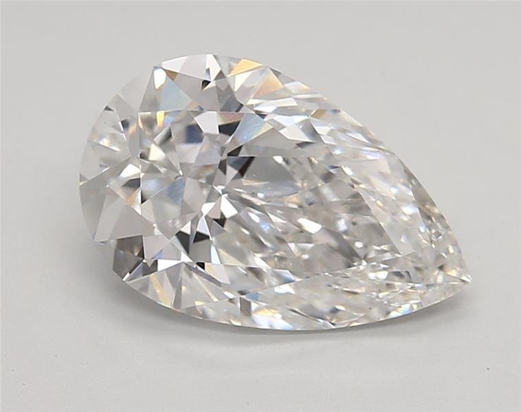 2.61ct E VS1 Rare Carat Ideal Cut Pear Lab Grown Diamond