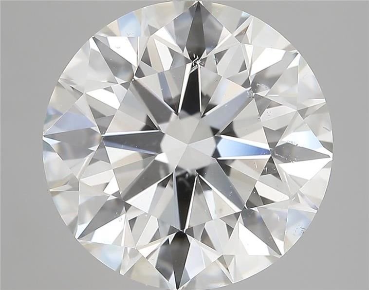 5.07ct H SI2 Rare Carat Ideal Cut Round Diamond