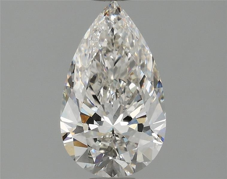 1.08ct F SI1 Rare Carat Ideal Cut Pear Lab Grown Diamond