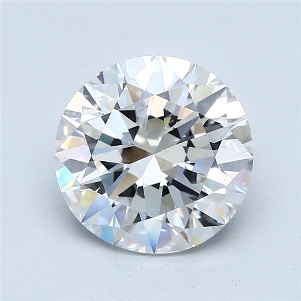 3.01ct D VVS2 Excellent Cut Round Diamond