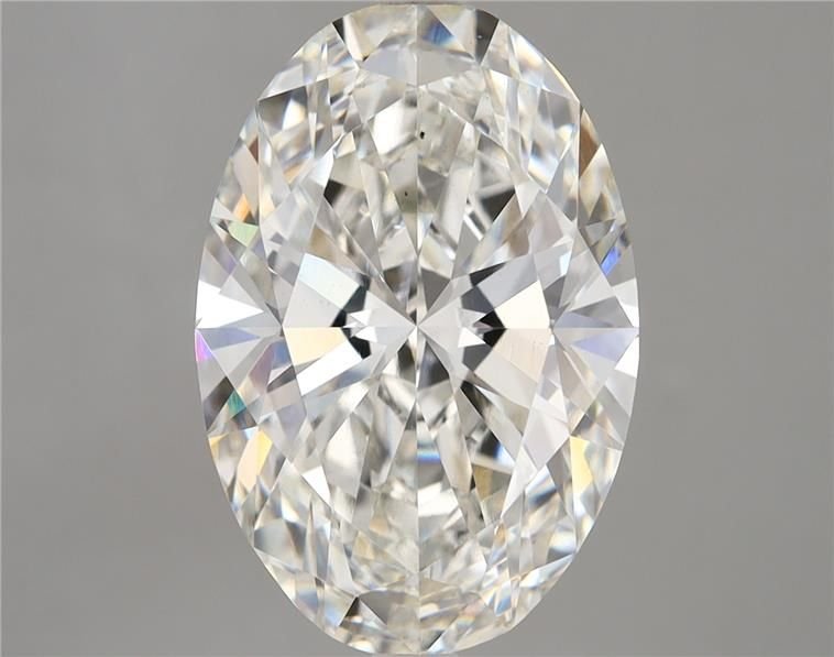 6.06ct H VS2 Rare Carat Ideal Cut Oval Lab Grown Diamond