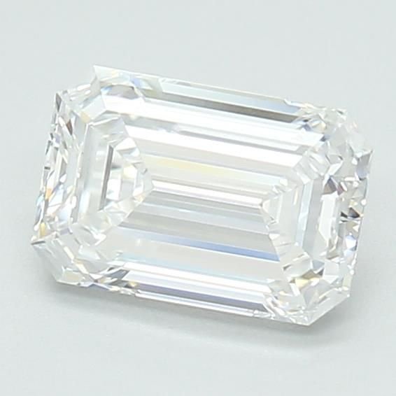 1.06ct D VVS2 Rare Carat Ideal Cut Emerald Lab Grown Diamond