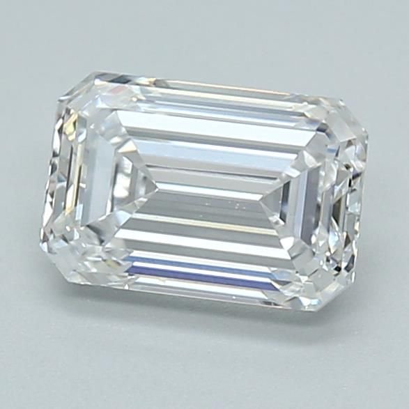 1.08ct D VVS2 Rare Carat Ideal Cut Emerald Lab Grown Diamond