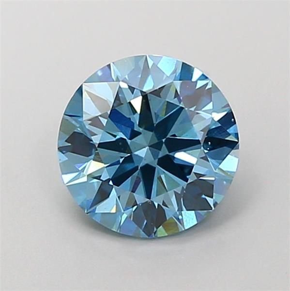 1.42 Ct. Fancy Vivid Blue Round Lab Diamond