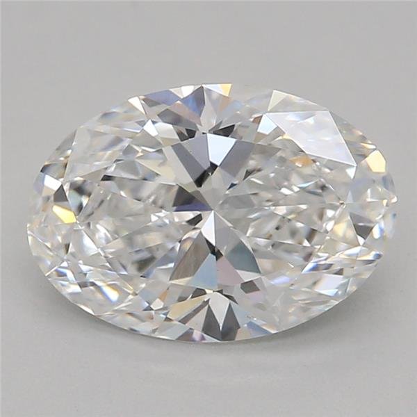 1.09ct D VVS2 Rare Carat Ideal Cut Oval Lab Grown Diamond