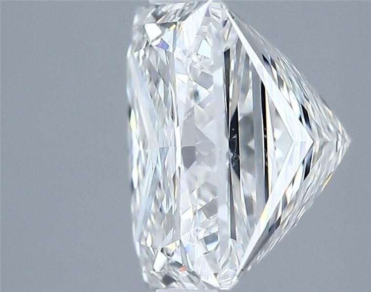 4.01ct F VS2 Rare Carat Ideal Cut Princess Diamond