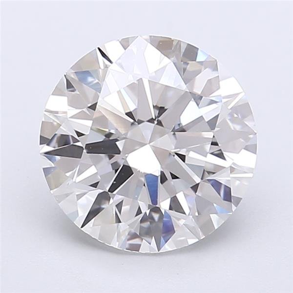 2.91ct E VVS2 Rare Carat Ideal Cut Round Lab Grown Diamond