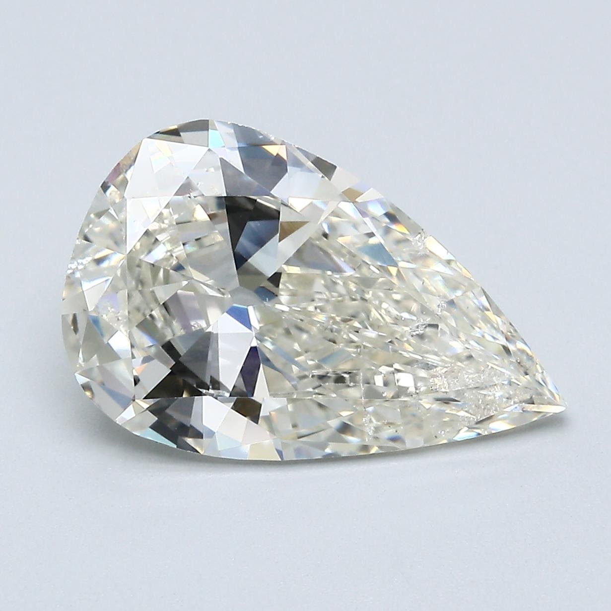 4.06ct J SI2 Very Good Cut Pear Diamond