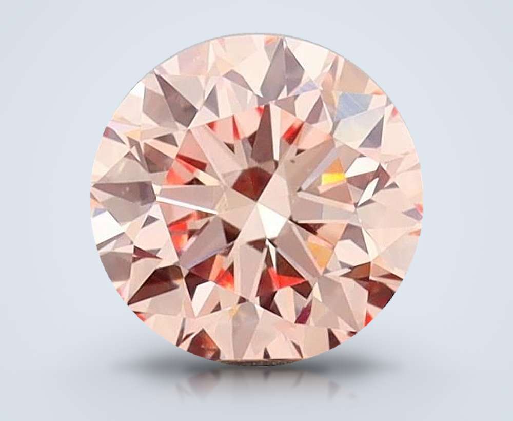1.48 Ct. Fancy Pink Round Lab Diamond