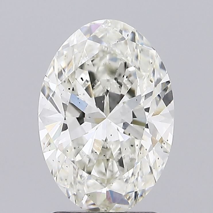 1.69ct H SI1 Rare Carat Ideal Cut Oval Lab Grown Diamond