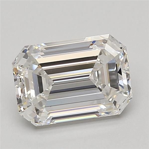 2.77ct E VS2 Rare Carat Ideal Cut Emerald Lab Grown Diamond