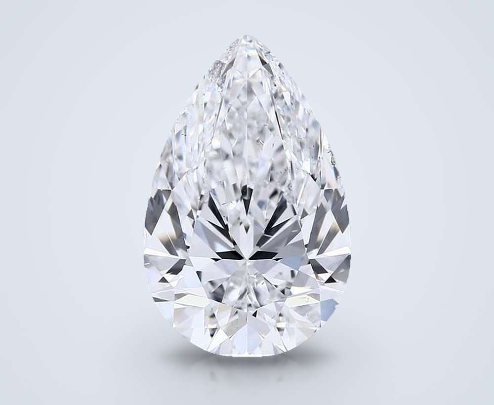 7.03 Carat Pear Natural Diamond