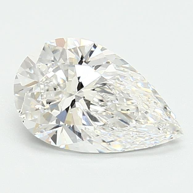 1.37ct E VS2 Rare Carat Ideal Cut Pear Lab Grown Diamond