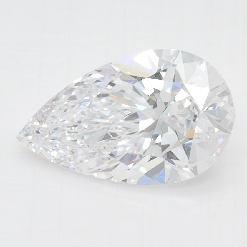 1.53ct D VVS2 Rare Carat Ideal Cut Pear Lab Grown Diamond