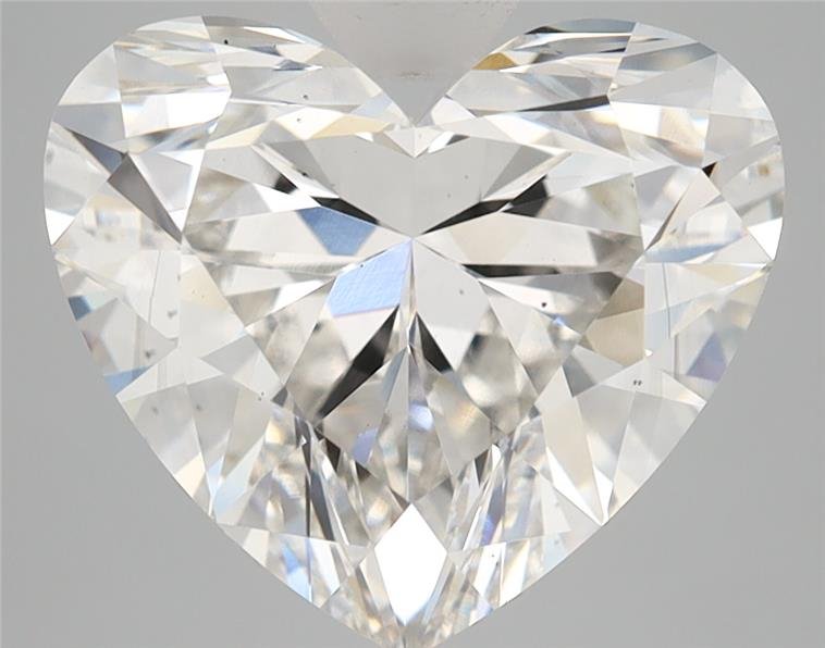 5.15ct F VS2 Rare Carat Ideal Cut Heart Lab Grown Diamond