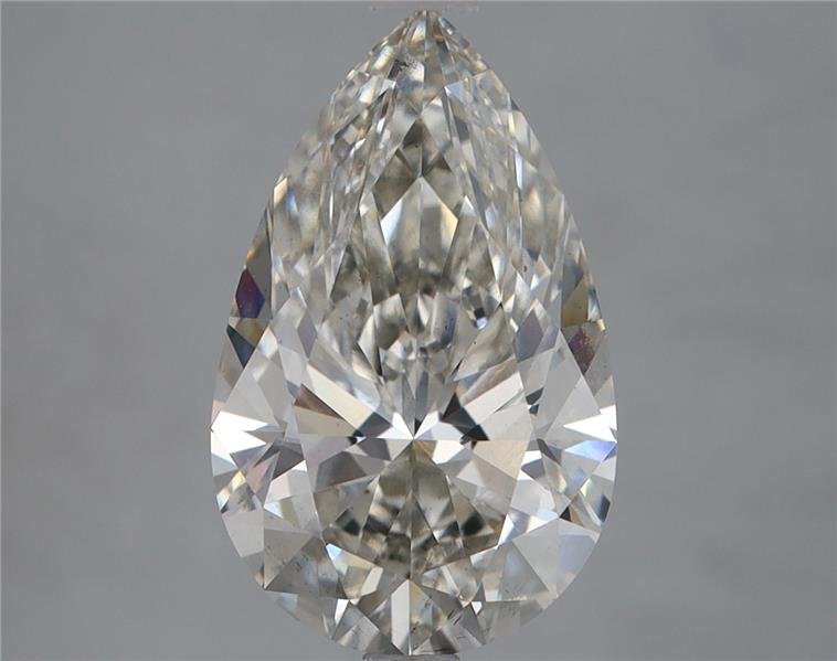 3.62ct I VS2 Rare Carat Ideal Cut Pear Lab Grown Diamond