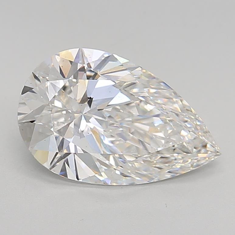 3.03ct F VS2 Rare Carat Ideal Cut Pear Lab Grown Diamond