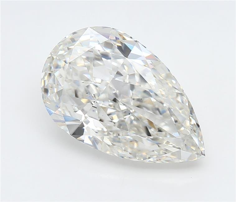 6.03ct F VS2 Excellent Cut Pear Lab Grown Diamond