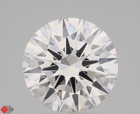 5.06ct I VS2 Rare Carat Ideal Cut Round Diamond