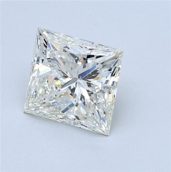 3.02ct J SI2 Rare Carat Ideal Cut Princess Diamond