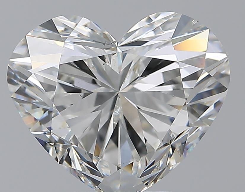 5.01ct H SI1 Rare Carat Ideal Cut Heart Diamond