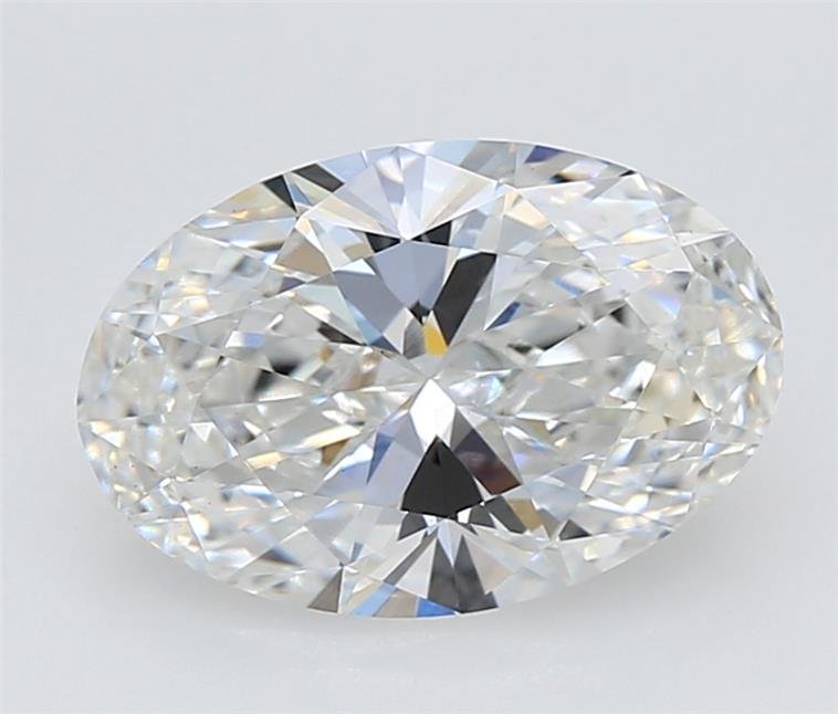 2.42ct F VS1 Rare Carat Ideal Cut Oval Lab Grown Diamond