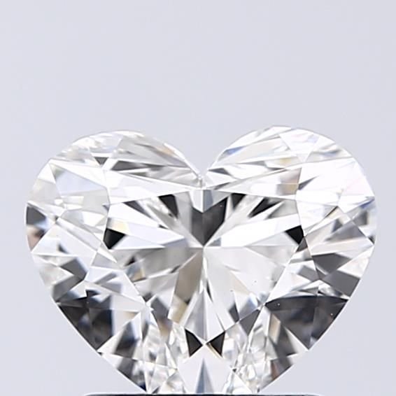 1.23ct F VS1 Rare Carat Ideal Cut Heart Lab Grown Diamond