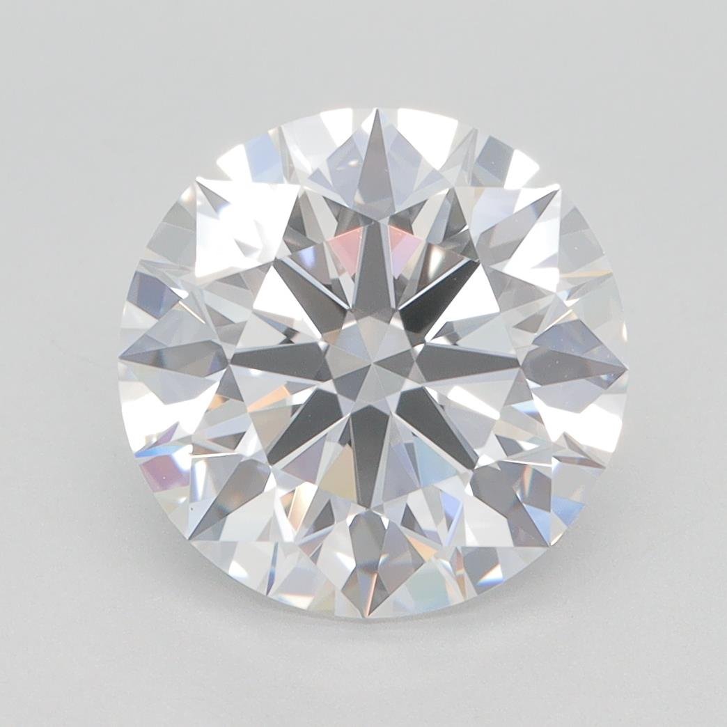 3.39ct D VVS2 Rare Carat Ideal Cut Round Lab Grown Diamond