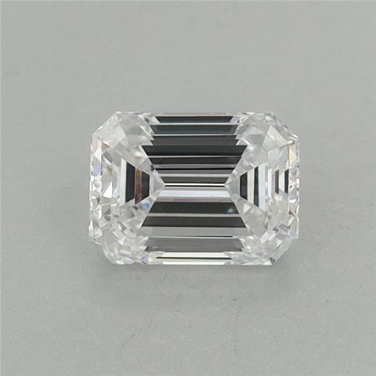 0.54ct D VVS2 Very Good Cut Emerald Lab Grown Diamond