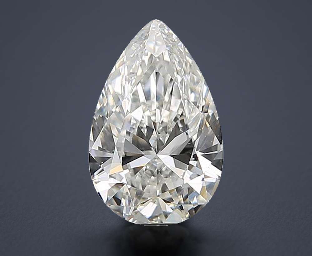 0.72 Carat Pear Natural Diamond