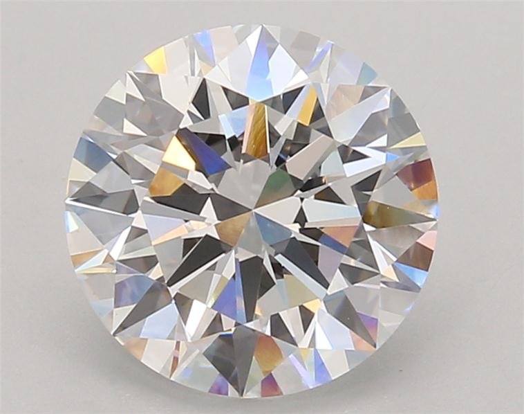 3.08ct E VVS2 Rare Carat Ideal Cut Round Lab Grown Diamond