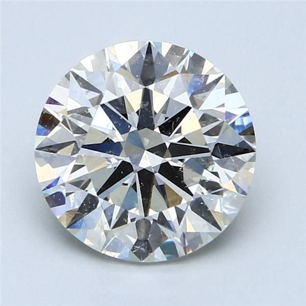 3.51ct I SI2 Rare Carat Ideal Cut Round Diamond