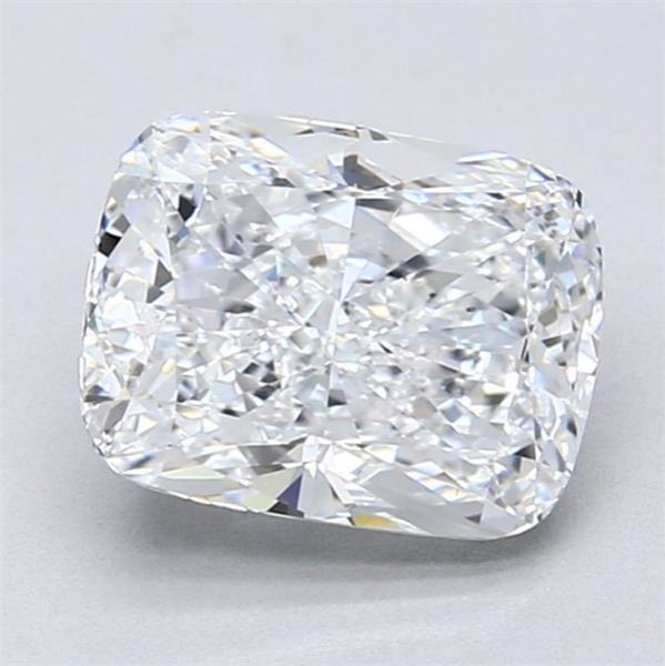 2.51ct D SI1 Rare Carat Ideal Cut Cushion Diamond