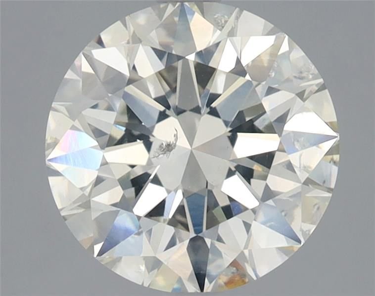 2.70ct J SI2 Rare Carat Ideal Cut Round Diamond