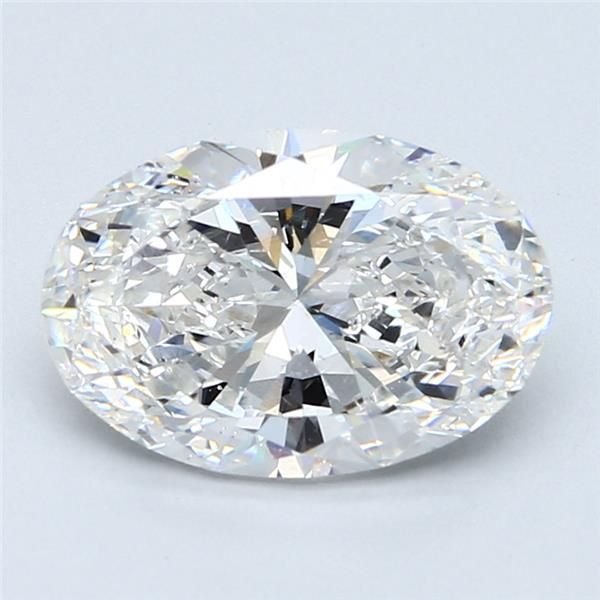 3.01ct E SI2 Rare Carat Ideal Cut Oval Diamond