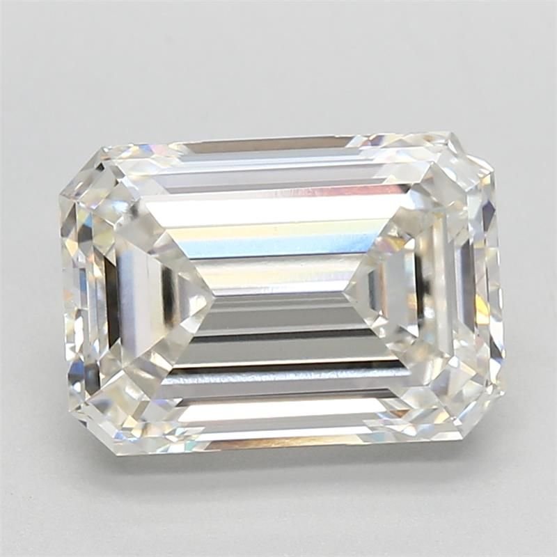 4.43ct H VVS2 Rare Carat Ideal Cut Emerald Lab Grown Diamond