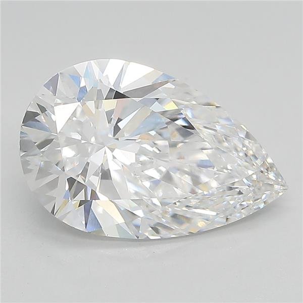 3.58ct E VS1 Rare Carat Ideal Cut Pear Lab Grown Diamond