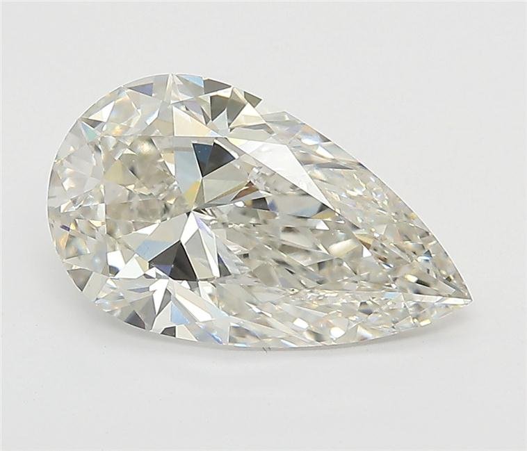 3.01ct H VS1 Rare Carat Ideal Cut Pear Lab Grown Diamond