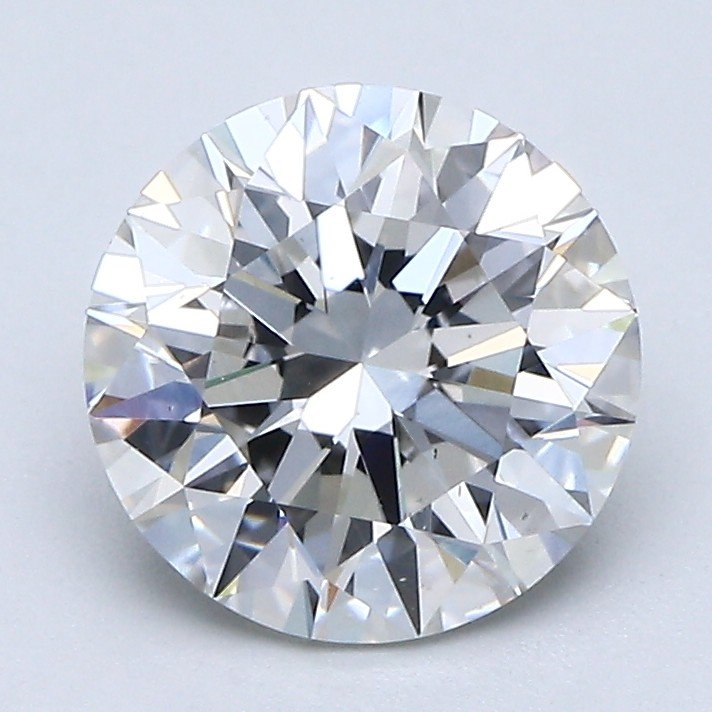 2.08ct H VS2 Rare Carat Ideal Cut Round Diamond