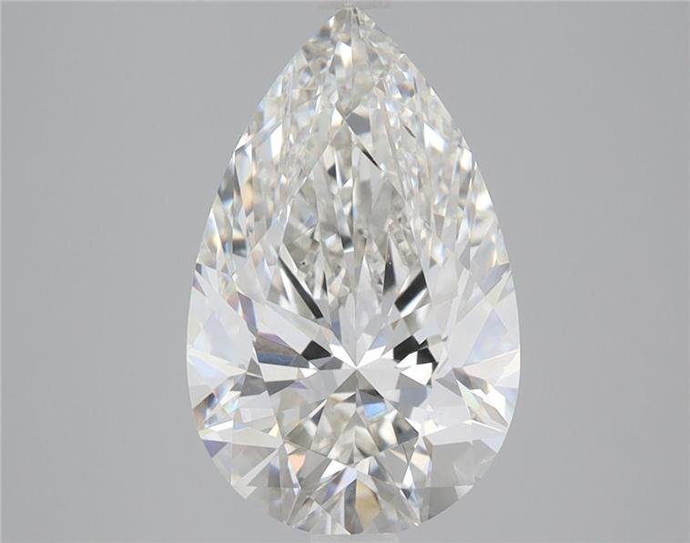 3.14ct H VS1 Rare Carat Ideal Cut Pear Lab Grown Diamond