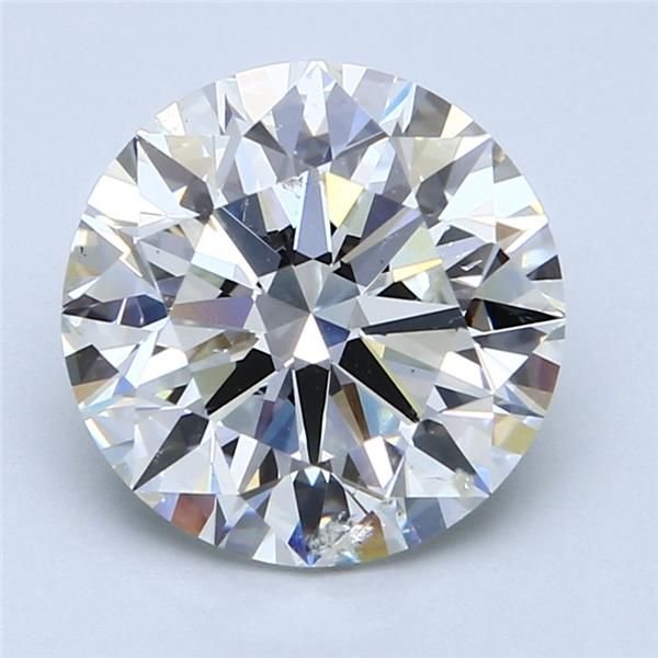 4.23ct H SI2 Rare Carat Ideal Cut Round Diamond