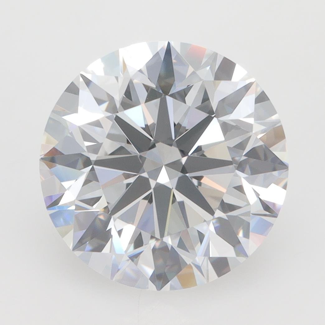 3.22ct D VVS2 Rare Carat Ideal Cut Round Lab Grown Diamond